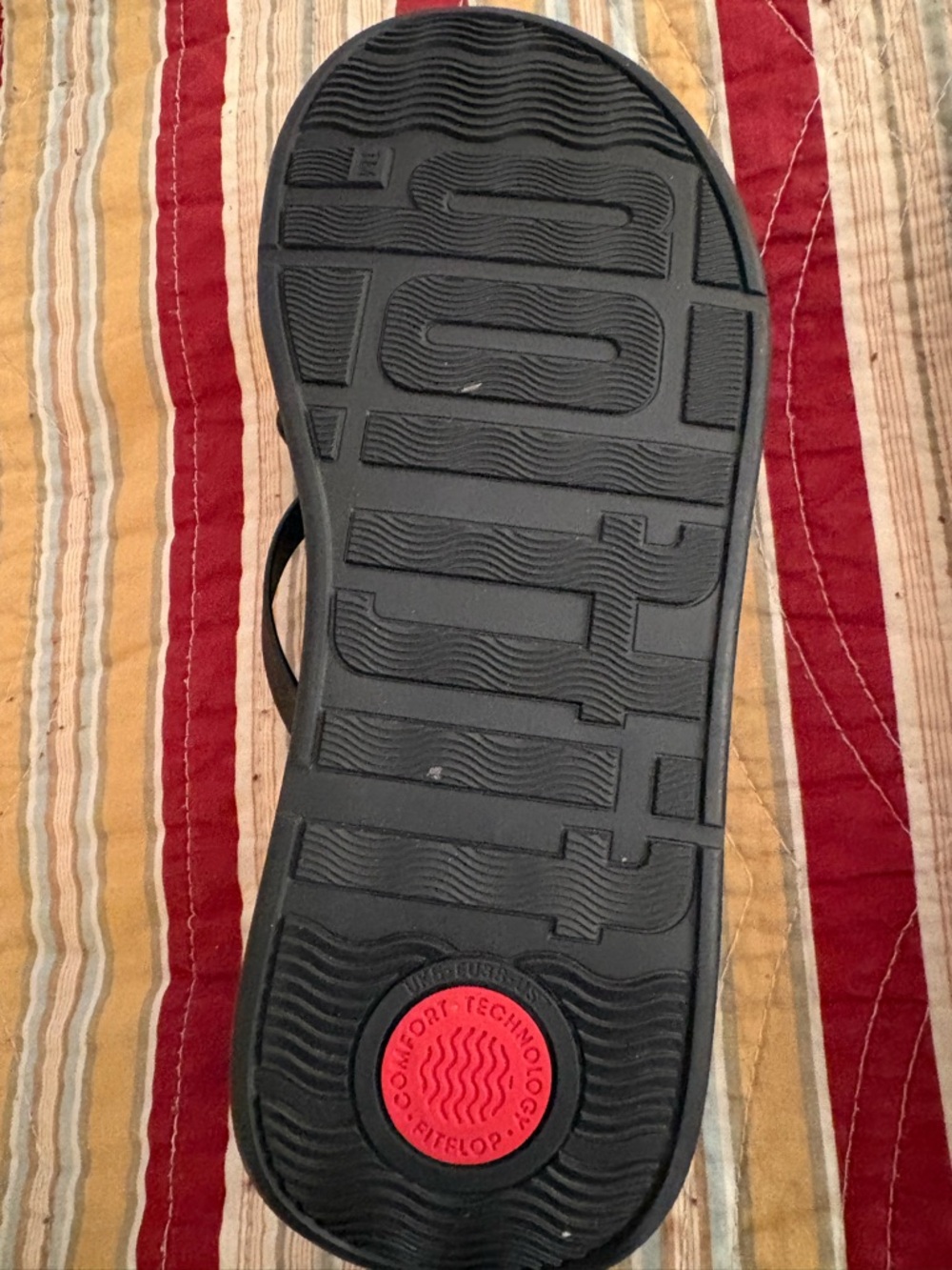 Fitflop Black Leather Crossover Strap Sandals - Picture 5 of 5